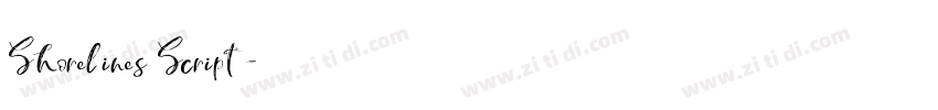 Shorelines Script字体转换 Shorelines Script字体转换